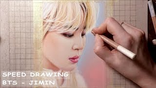 [SPEED DRAWING] BTS JIMIN / 방탄소년단 지민 - soft pastels