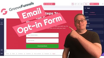 How To Create An Email Opt-In Landing Page in GrooveFunnels using GroovePages