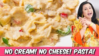 Surprise Ingredient! No Cream! No Cheese! No Flour! White Sauce Pasta Recipe in Urdu Hindi - RKK