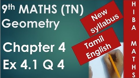 9th maths chapter 4 exercise 4.1 question 4 tn samacheer new syllabus 2020-2021 hiba maths