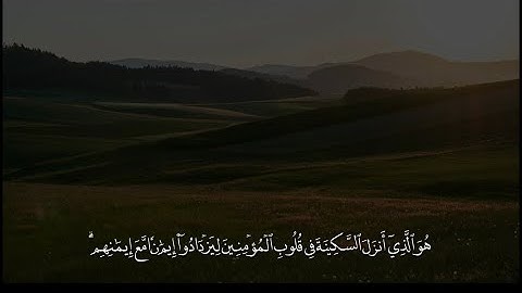 ‎سورة الفتح [ 4 ] القارئ : #عبدالرحمن مسعد
