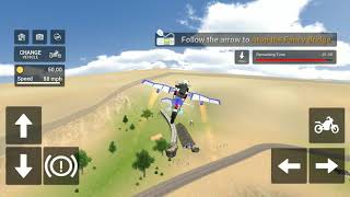 Flying Motorbike Simulator Games- Android Gameplay. screenshot 1