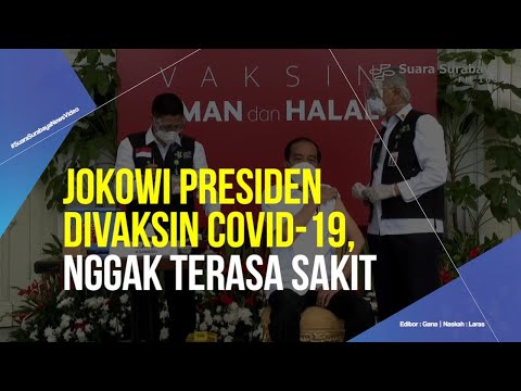 Jokowi Presiden Divaksin Covid-19, Nggak Terasa Sakit