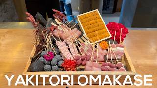 13-Course Autumn Season Yakitori Omakase - Kuma No Yakitori Vlog 4K