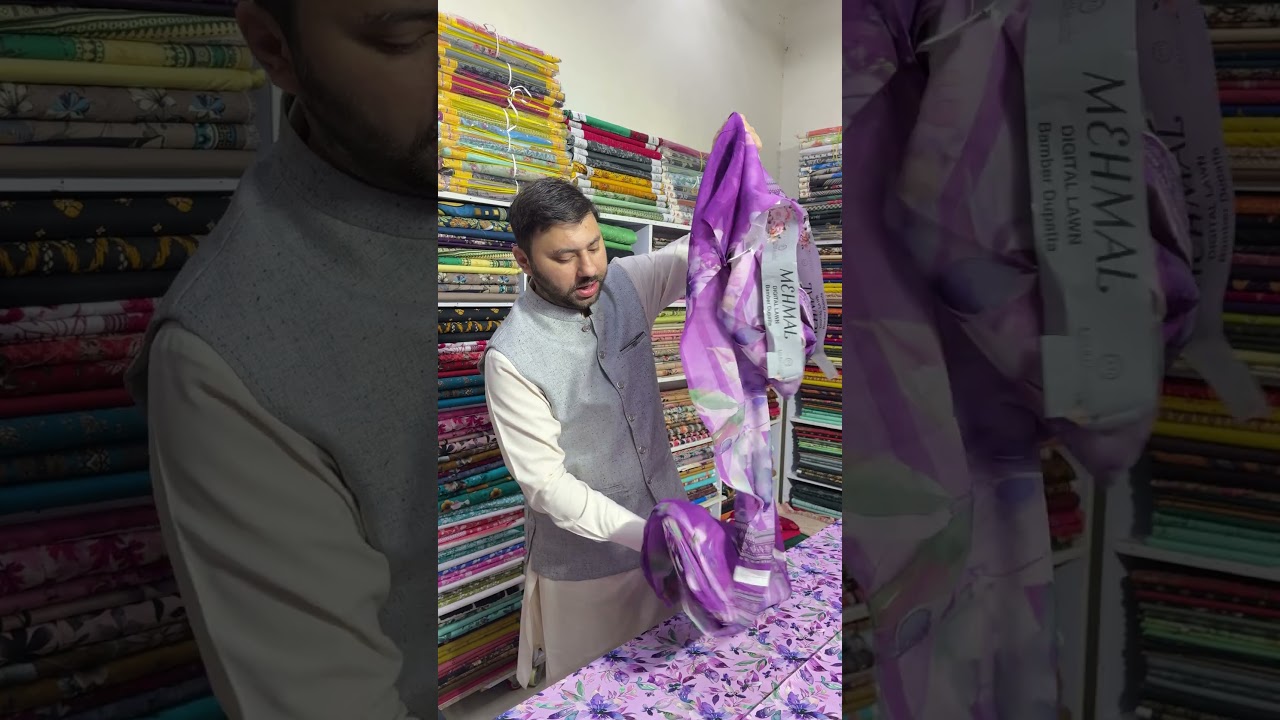 Mehmal banadora lawn with Bamber Duppata 3pc #trendingshort #summerwearcollection #growmyaccount