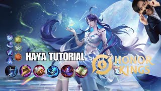 Haya the Evernight Aspiration Hero Tutorial in Honor of Kings | Skills, Arcana, Item, Tips & Tricks!