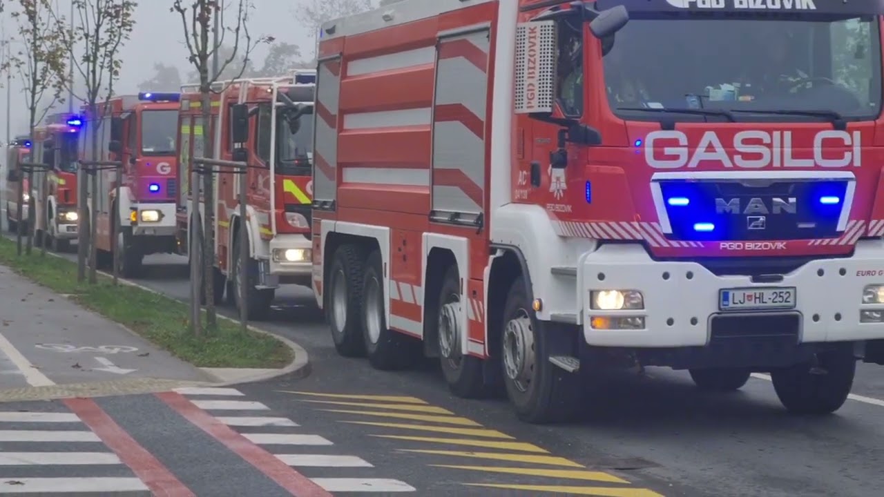 Ljubljana voluntary fire stations,  fire call rehersal