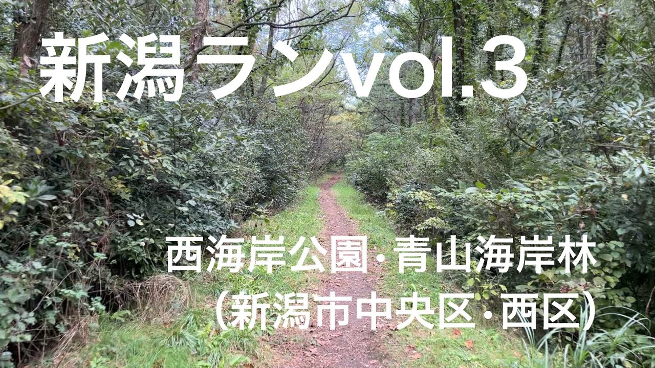 新潟ランvol 3 西海岸公園 青山海岸林 新潟市中央区 西区 Youtube