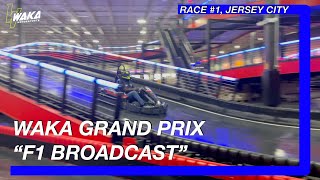 Go Kart Racing with announcers I RPM Jersey City, 2022 WAKA GP, Race #1