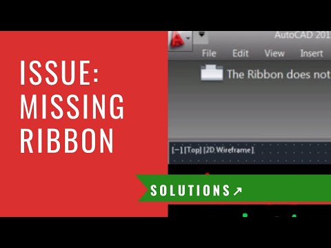 Autocad Problems & Solutions | Fix Missing Ribbon |P3V1