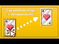 How to move an image using drag and drop in windows form and c