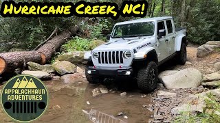 Jeep Gladiator @ Hurricane Creek trail in NC