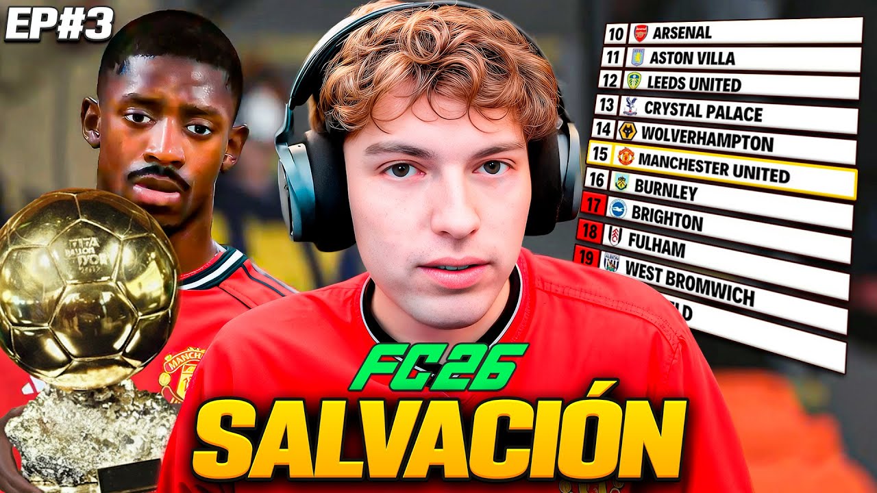 FICHO AL BALON DE ORO PARA SALVAR AL MANCHESTER UNITED... EPISODIO 3 (MODO CARRERA COMO DT)