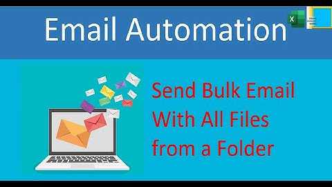 Email Automation using Excel VBA |  SEND ALL FILES FROM A FOLDER