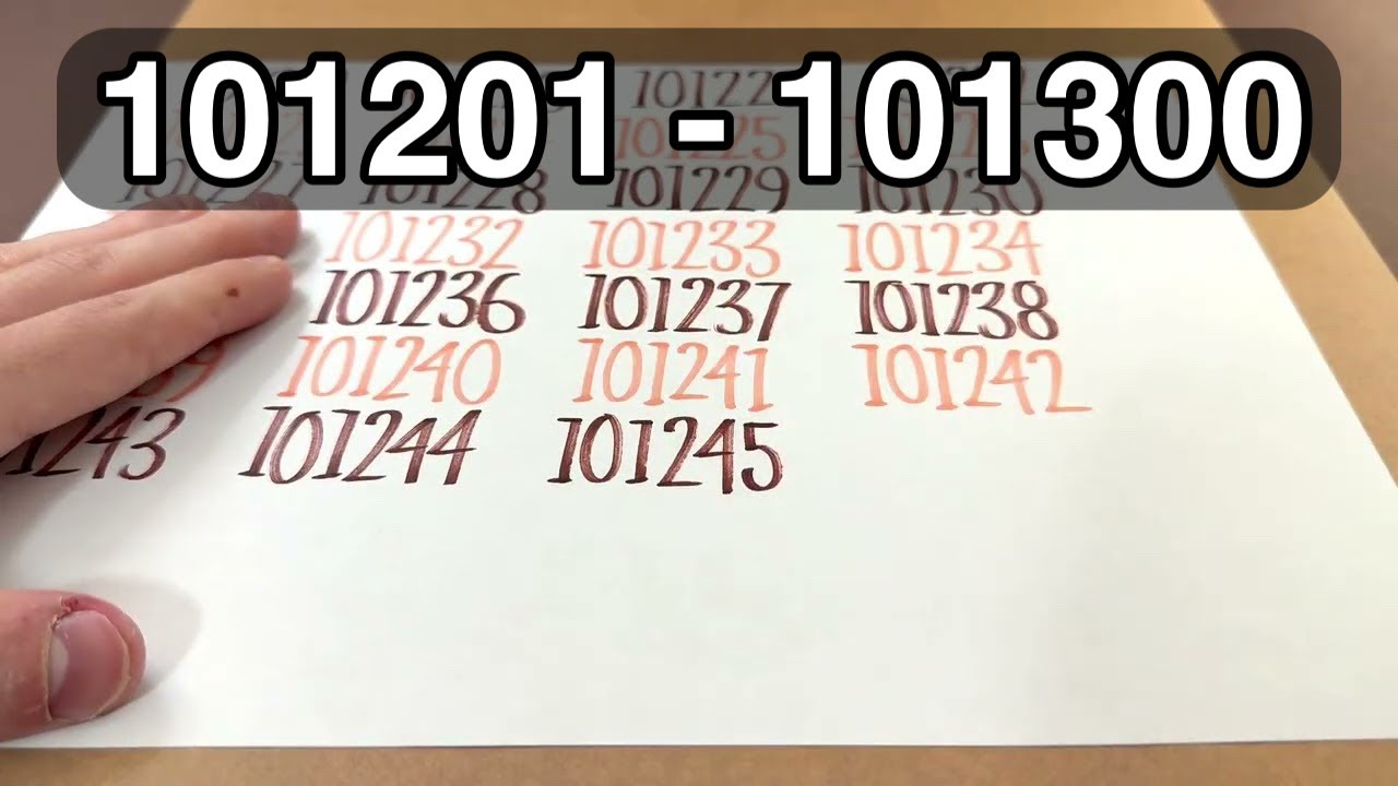 ️ Writing 101201 to 101300 - YouTube