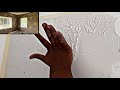 New hand punch wall putty texture designing simply