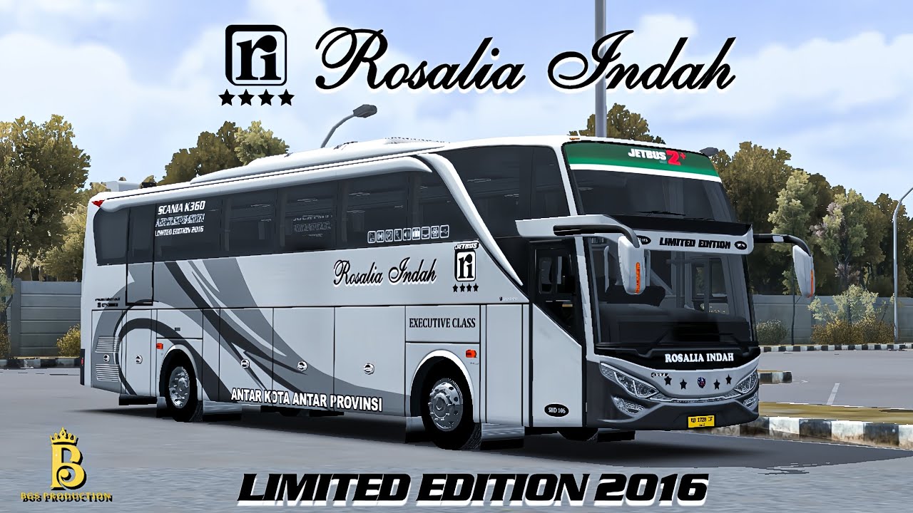 SHARE LIVERY BUSSID ROSALIA INDAH LIMITED EDITION 2016 || MOD JETBUS2 SHD ASXFM