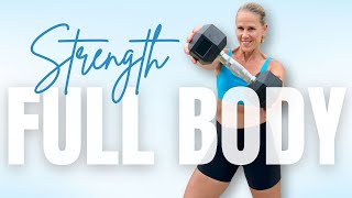 30 MIN Full Body Strength & Abs with Dumbbells   | NO REPEATS | Summer Body Shred Challenge screenshot 4