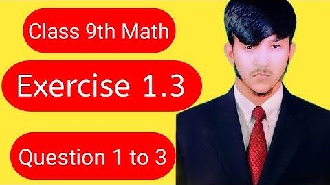 9th class math CH no.1 Matrices and Determinants Exercise 1.3Question 1 to 3