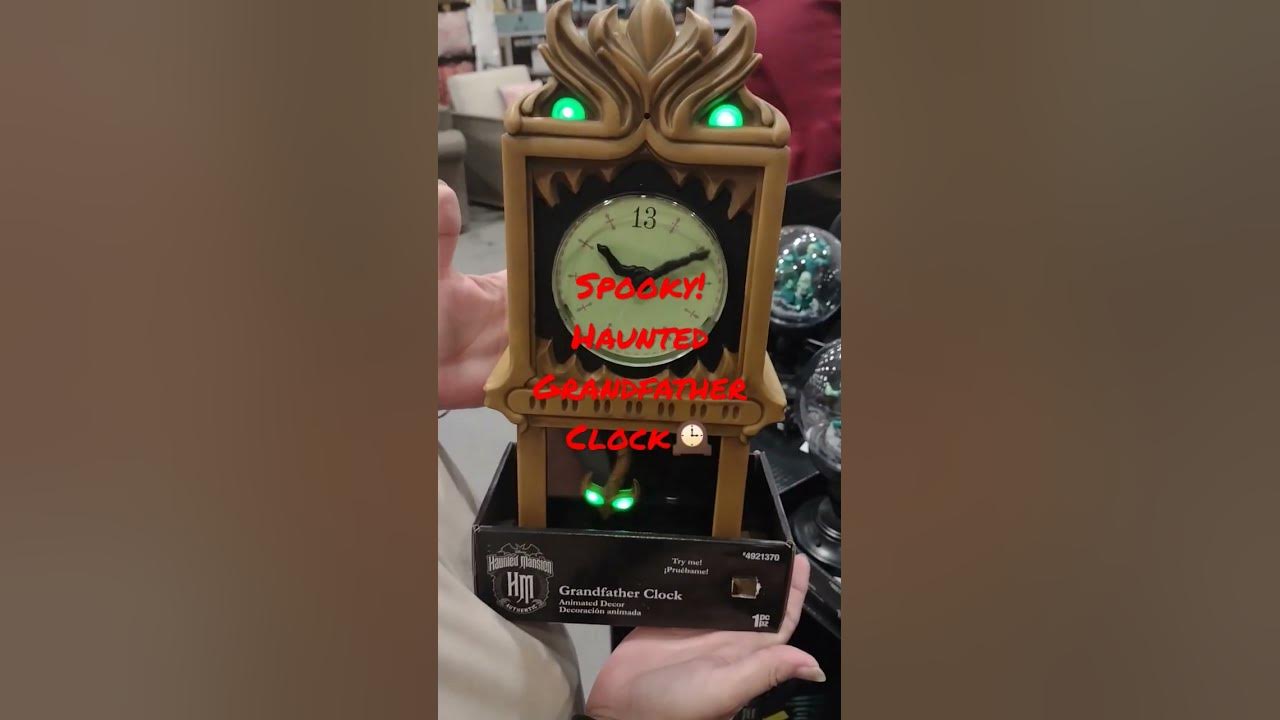 Spooky! Haunted Grandfather Clock!!🕰️ #clock#halloween#loews#fun#decor#shorts#hauntedmansion