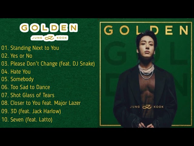 정국 (Jung Kook) - Standing Next to You - G O L D E N [ Full Album ] class=