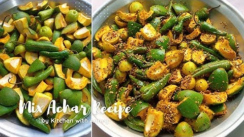 MIX ACHAR RECIPE (Mango, Lemon, Green Chilli) Traditional Mix Pickle Recipe اچار ڈالنے کا اصل طریقہ