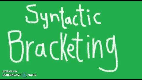 How to Do Sentence Label Bracketing