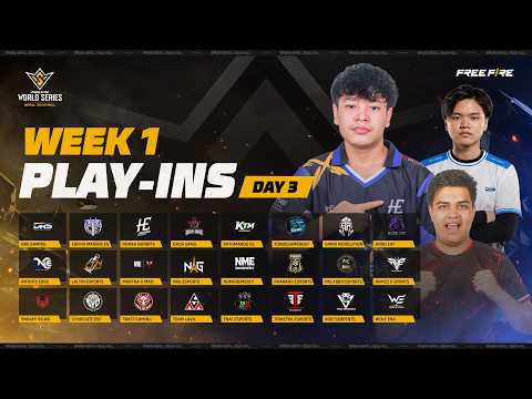 Free Fire World Series Nepal 2026 Fall | Week 1 - Play-Ins | Day 3