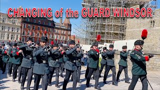 WINDSOR CASTLE GUARD Queen’s Gurkha Signals with Band and Bugles of The Rifles | 30th Apr 2024