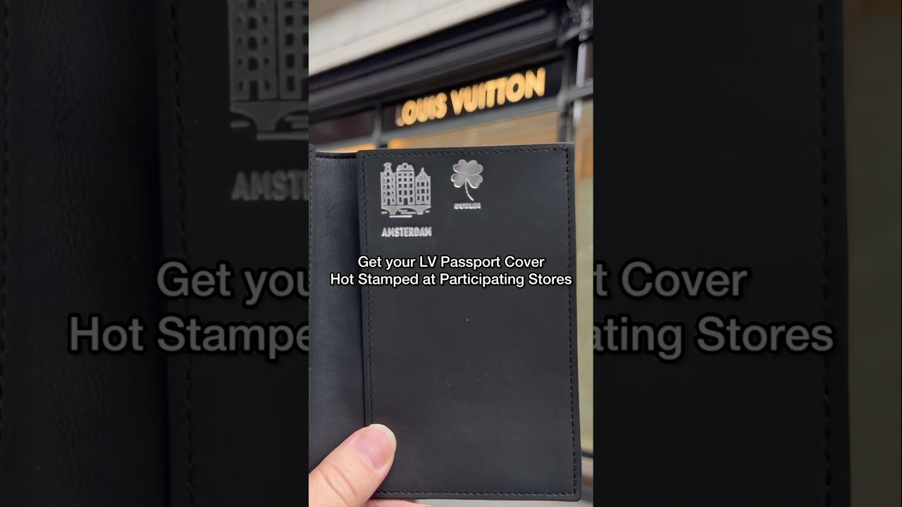 Custom Luxury Souvenir. Louis Vuitton Passport Cover. Would you get one?