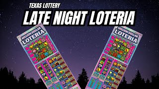 LATE NIGHT WITH 2 MILLION DOLLAR LOTERIA TICKETS. TEXAS LOTTERY SCRATCH OFF.