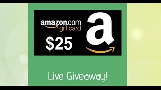 $25 Amazon Gift Card Giveaway