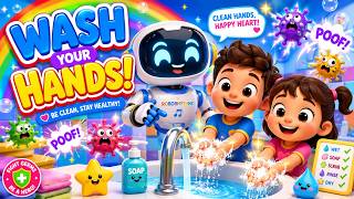 Wash Your Hands Song For Kids Fun Healthy Habit Roborhythms Junior