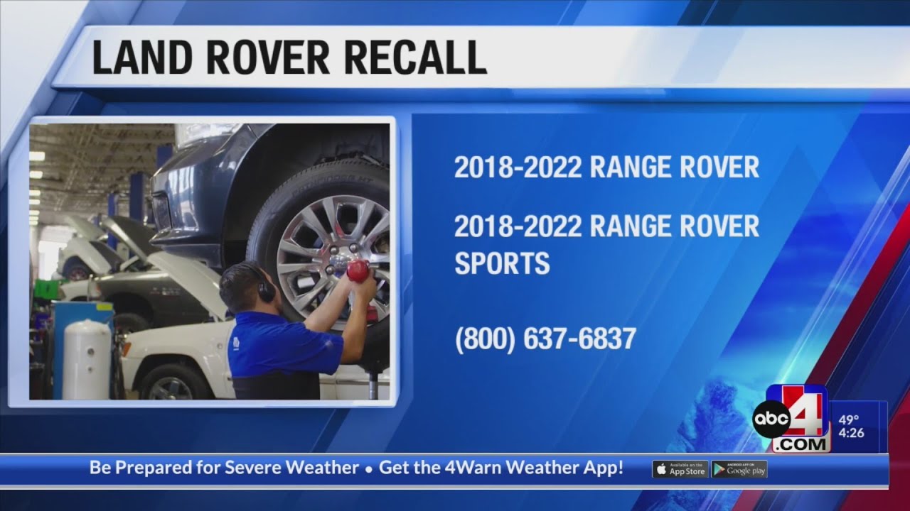 Land Rover recalls more than 58,000 Range Rovers