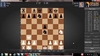 A draw  with Claire on spark chess screenshot 4