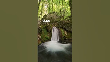 Sự khác nhau giữa tốc độ chụp ảnh khi chụp thác nước