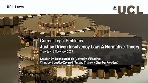 Justice Driven Insolvency Law: A Normative Theory