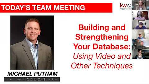 Team Meeting - Building and Strengthening Your Database w/ Michael Putnam