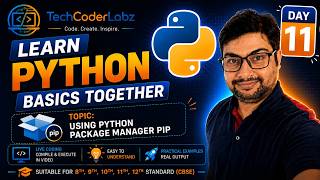 #Learn #Python #Together | 🔥 Day 11 | #basics | #python #pip #package #manager #packagemanager