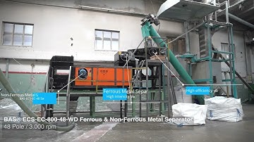 BAS® High Frequency Eddy Current Non-Ferrous Metal Separator - Plastic Flake  Separation