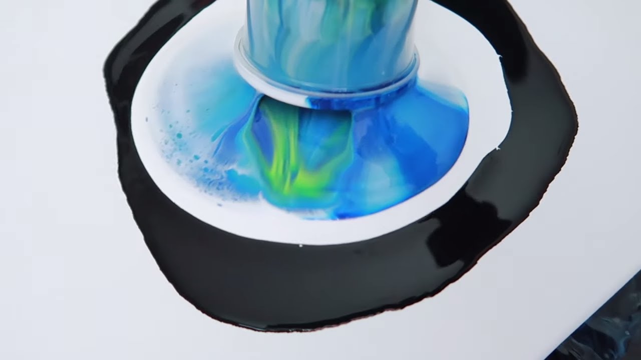 Fluid Art | Flip Cup | Abstract Acrylic - YouTube