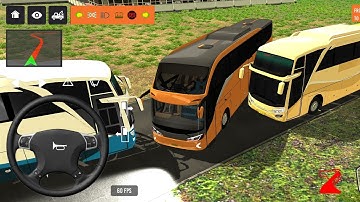 2025 new coach bus simulator 💥 || indonesia bus simulator part-248 #bus #game #simulator #comman  