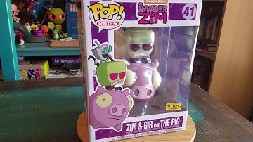Pop! Invader Zim and Gir on Pig Hot Topic Exclusive Funko Vinyl Figure Review