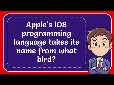 Apple's iOS programming language takes its name from what bird? #Answer ...