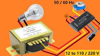 Инвертор прямоугольных импульсов от 12 В до 110/220 В – используйте CD4047 – частота 50/60 Гц