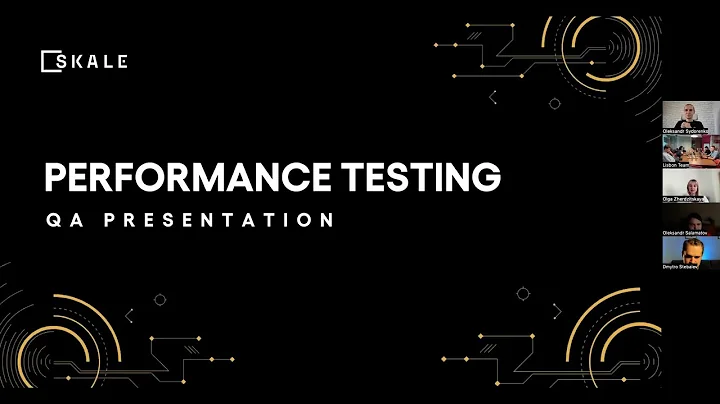 Performance Testing Presentation by the QA Engineer Sasha 1