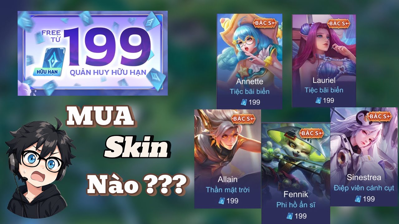 FREE 199QH LẤY SKIN NÀO NGON NHỂ 🤔 ?!?! (P1) | Lút Đây