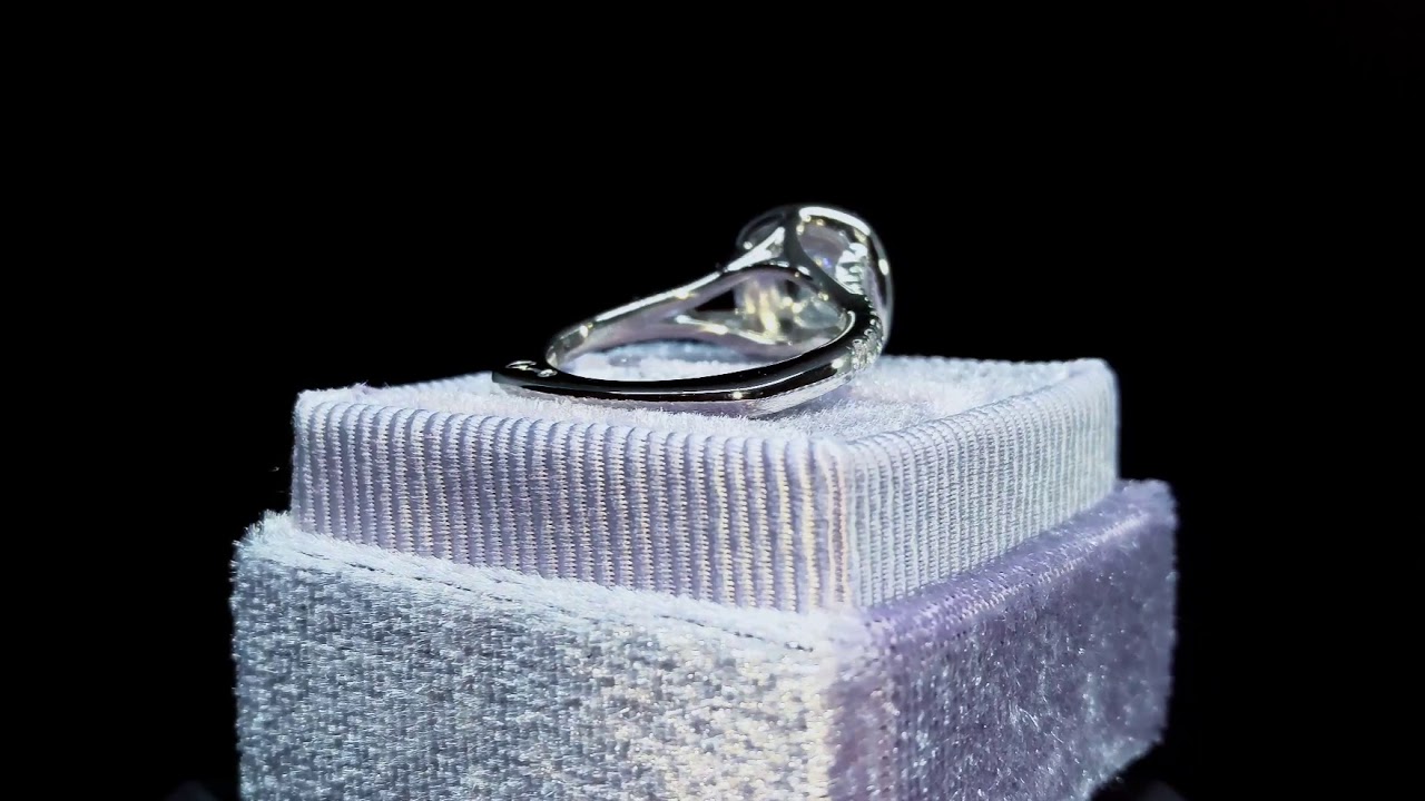 A. Jaffe 14kt White Gold Double Halo Engagement Ring