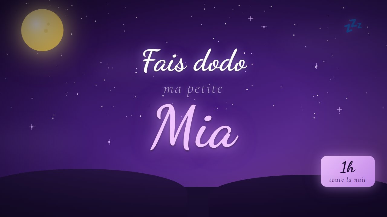 Berceuse Mia — 60 min de musique douce pour dormir toute la nuit 🌙