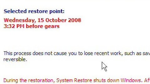 How to use System Restore in Windows XP